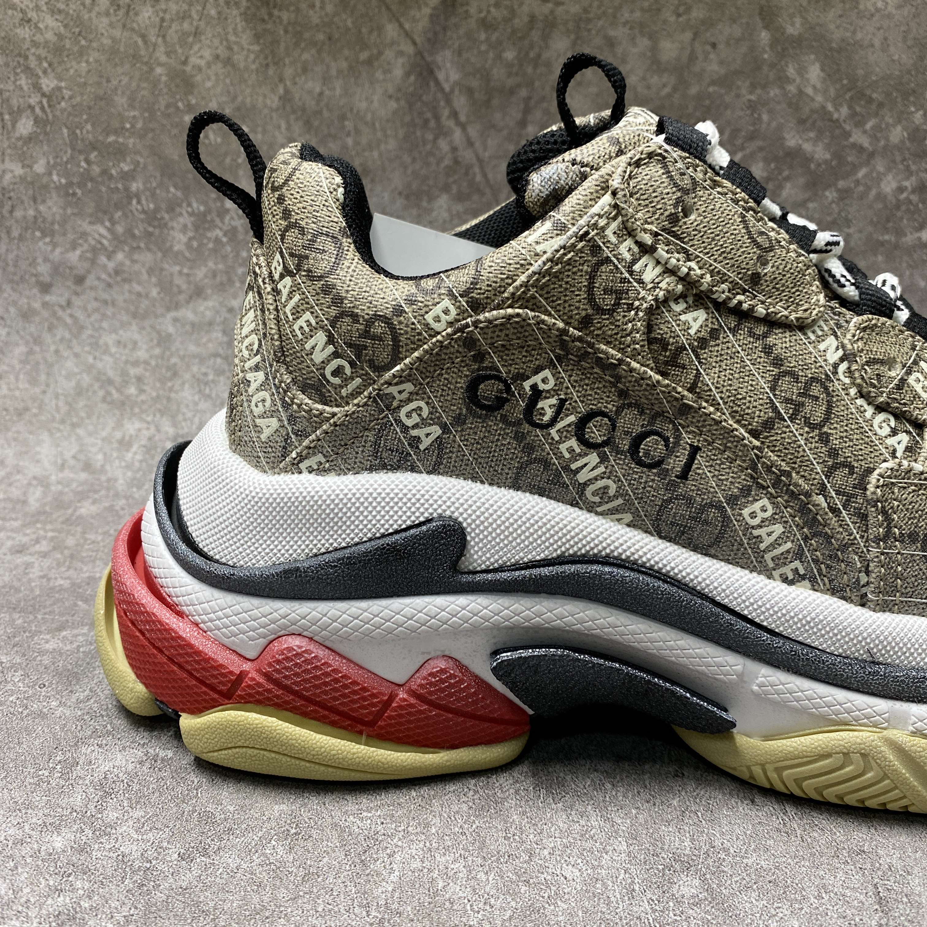 Balenciga x G The Hacker Project Triple S Beige