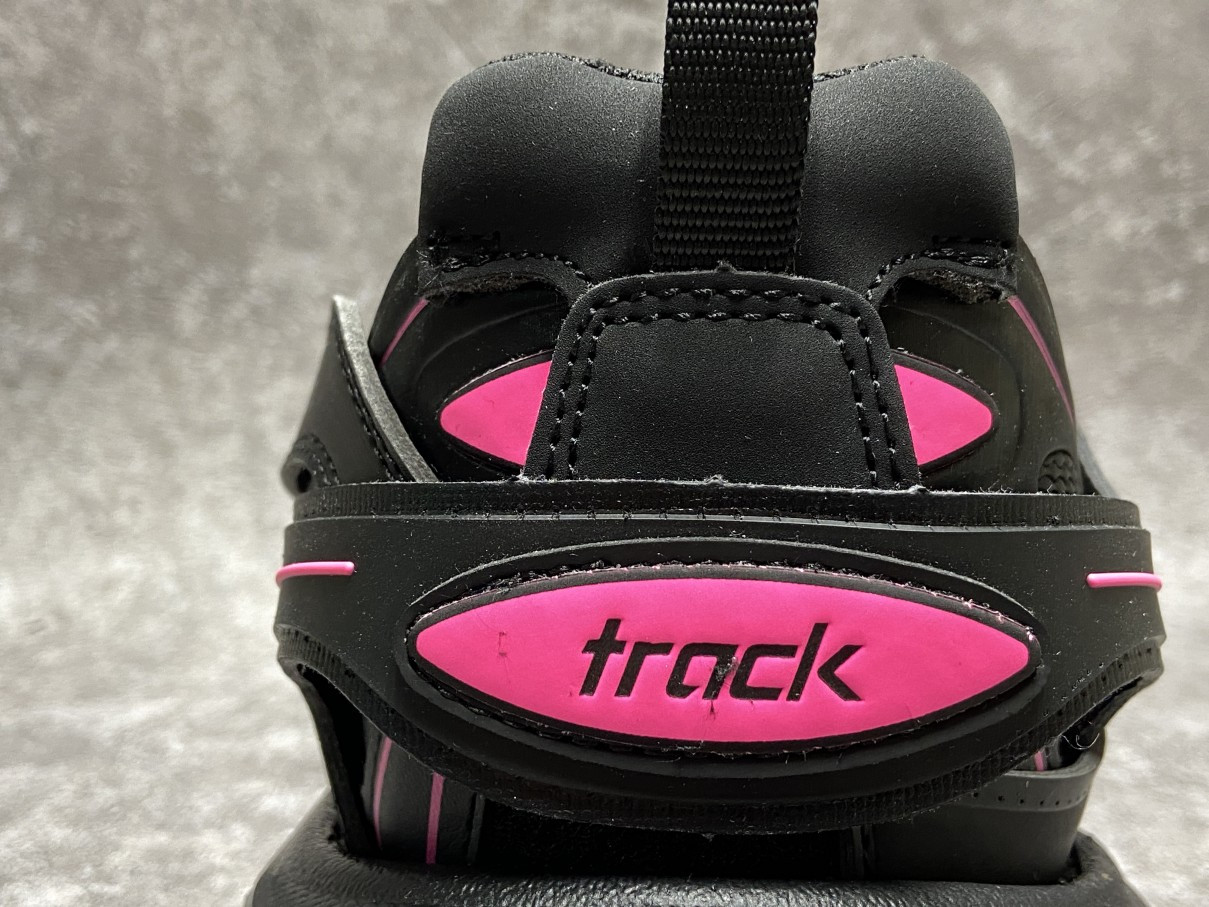 Balenciga Track Black and Neon Pink