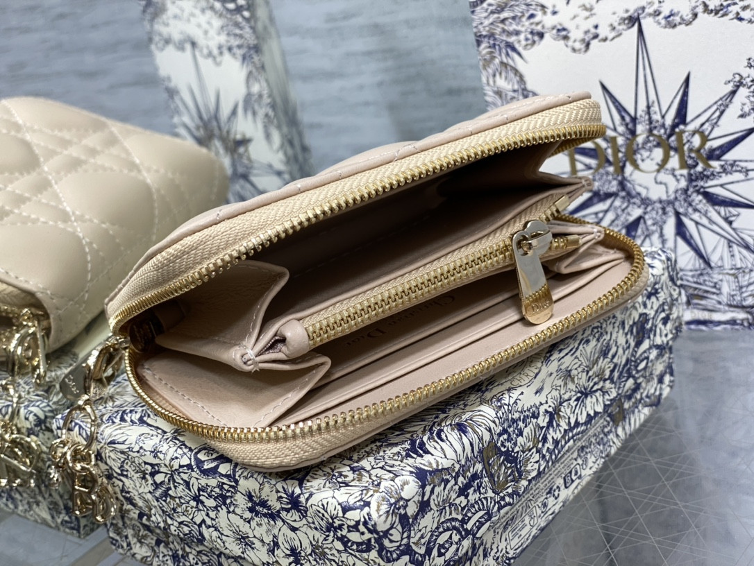 lady D*or voyageur small coin purse card holder