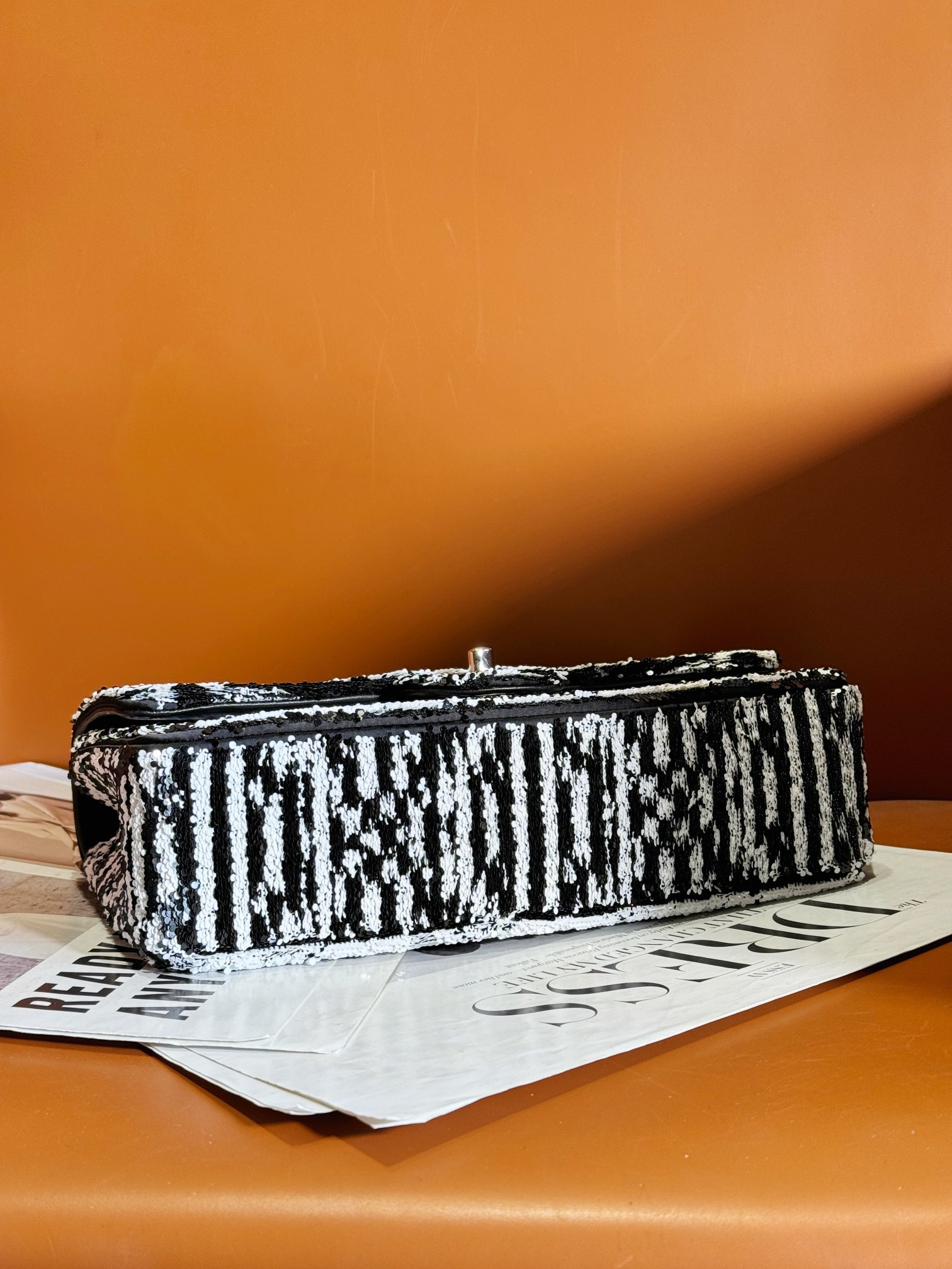 Ch*el classic flap bag 15.5×25.5×6.5cm