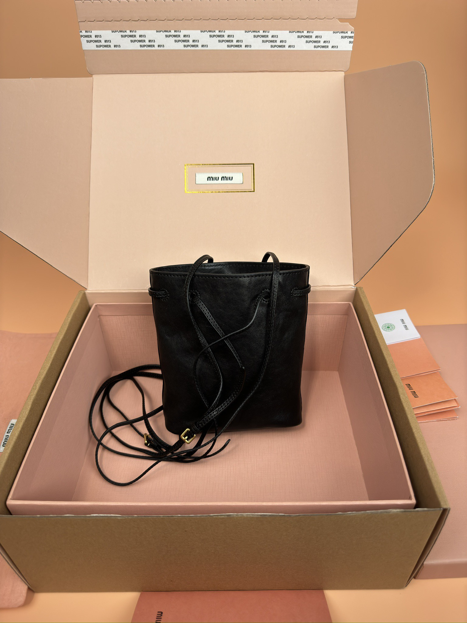 Miu Miu Nappa leather mini bag 17x14x6cm