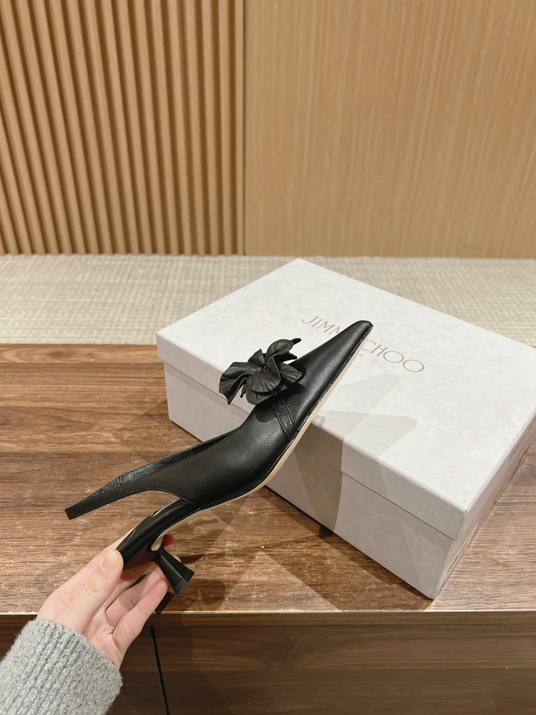 ua Ji*y Ch* rosalia flowers slingbacks 4.5cm